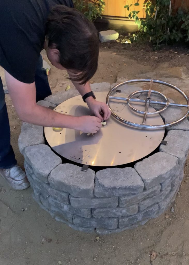 Diy Propane Fire Pit Kismet House - How To Diy Propane Fire Pit